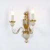 Ideal Lux Wandleuchte handgearbeitet mit Blattgold veredelt