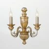 Ideal Lux Wandleuchte handgearbeitet mit Blattgold veredelt
