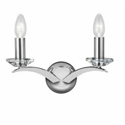 Searchlight Wandleuchte Kensington 2-flammig in Chrom