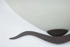 LAM Wandleuchte im Landhaus Stil - Made in Italy - Dunkelbraun - Scavo-Glas antik -Wandleuchten Verkaufsladen wandleuchte landhaus stilmade italydunkelbraunscavoglas 989712 lam 42801aghja2