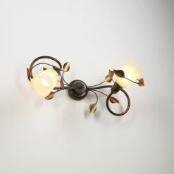 LHG Lights Wandleuchte im Landhausstil in Braun-antiker Oberfläche -Wandleuchten Verkaufsladen wandleuchte landhausstil braunantiker oberflche 1150936 lhg 3385a2