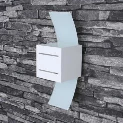 LHG Lights Wandleuchte Loreto weiß inkl. G9 LED 5 Watt -Wandleuchten Verkaufsladen wandleuchte loreto weiinklledwatt 1313195 lhg 131319