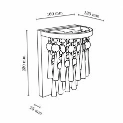 Spot-Light Wandleuchte Luxoria mit Kristallbehang -Wandleuchten Verkaufsladen wandleuchte luxoria mit kristallbehang 1379963 spotlight 9018128