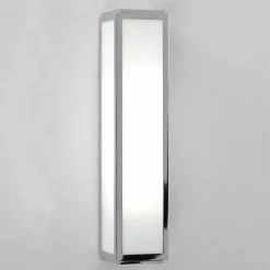 Illumina Astro Lighting Wandleuchte Mashiko eckig in Silber, 36 cm