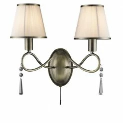 Searchlight Wandleuchte 2-flammig in 2 Oberflächen