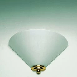 LMS Wandleuchte Messing-poliert, antiker Stil, Glas wählbar