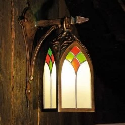 Robers Leuchten Wandleuchte mit farbiger Bleiverglasung