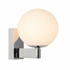 Illumina Astro Lighting Wandleuchte mit kugeligem Glas - Chrom, 1-flammig