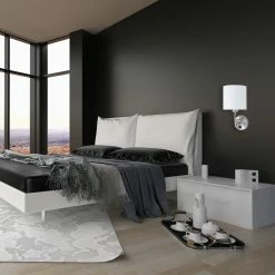 Steinhauer Wandleuchte mit LED Leselampe 2,5W inkl., silberfarbene Hotel Bettlampe, weißer Leinenschirm, mit Direktschalter, E27 9 Steinhauer Wandleuchte mit LED Leselampe 2,5W inkl., silberfarbene Hotel Bettlampe, weißer Leinenschirm, mit Direktschalter, E27 -Wandleuchten Verkaufsladen wandleuchte mit led leselampe 1562ST 3 steinhauer 1562st