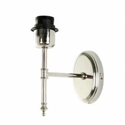 Light&Living Wandleuchte in Nickel-poliert mit ovaler Wandbefestigung 21cm Höhe