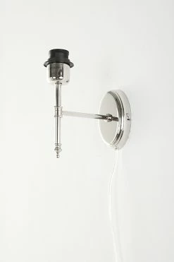 Light&Living Wandleuchte in Nickel-poliert mit ovaler Wandbefestigung 21cm Höhe -Wandleuchten Verkaufsladen wandleuchte nickelpoliert mit ovaler 585392 lightliving 3106119