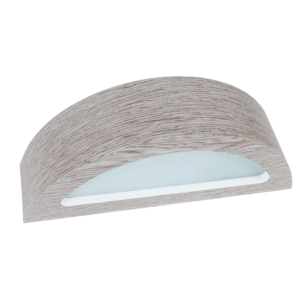 Cleoni Wandleuchte Nola K1 in Eiche grau 2 Cleoni Wandleuchte Nola K1 in Eiche grau – Bild 2