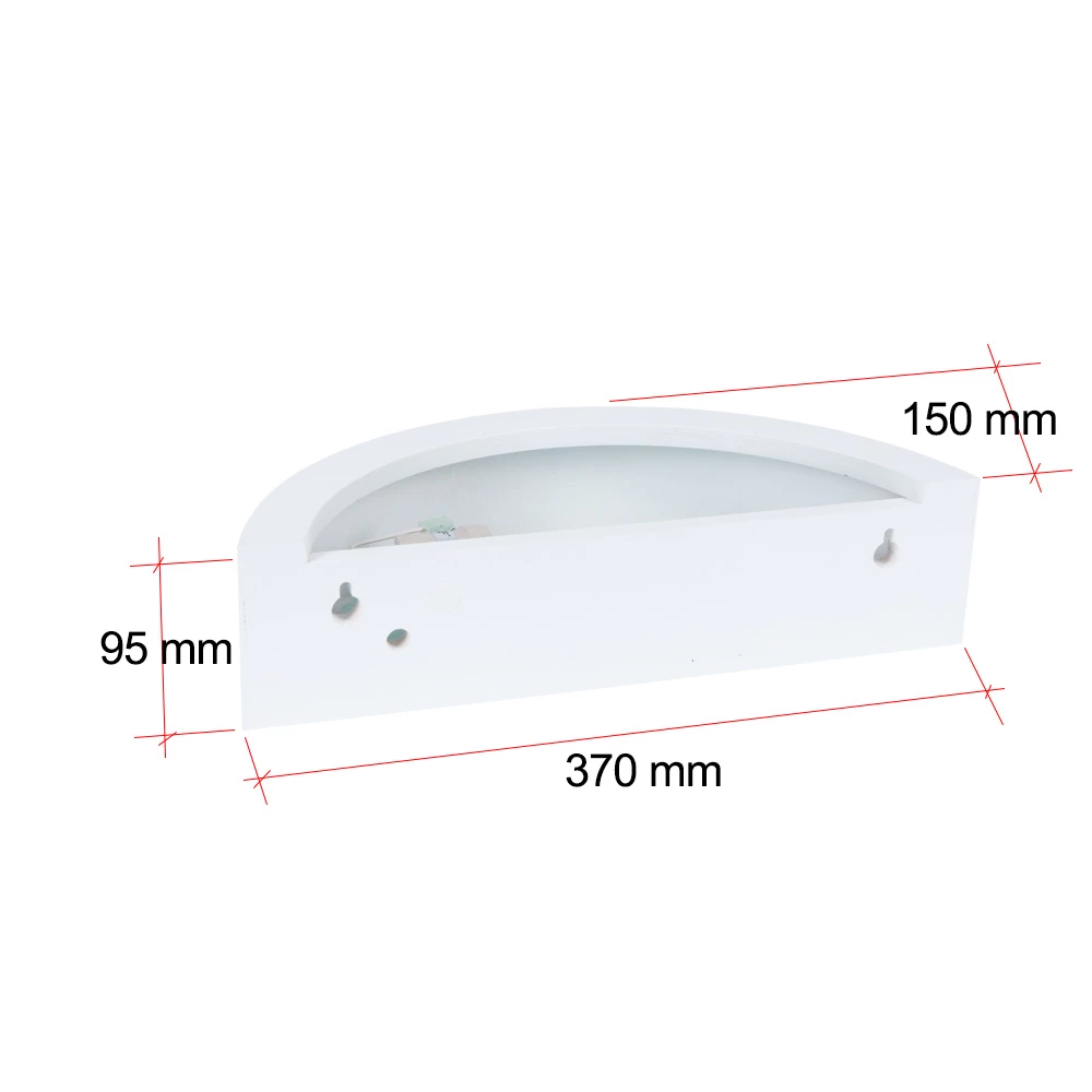 Cleoni Wandleuchte Nola K1 in Eiche grau 7 Cleoni Wandleuchte Nola K1 in Eiche grau – Bild 7