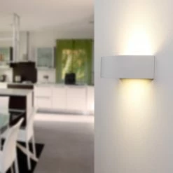 Cleoni Wandleuchte Nola K1 in Eiche weiß -Wandleuchten Verkaufsladen wandleuchte nola eiche wei 1276862 cleoni 3500k1e211