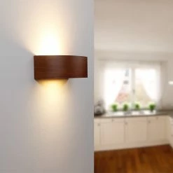 Cleoni Wandleuchte Nola K1 in Meranti -Wandleuchten Verkaufsladen wandleuchte nola meranti 1276782 cleoni 3500k1e203