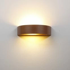 Cleoni Wandleuchte Nola K1 in Nussbaum dunkel -Wandleuchten Verkaufsladen wandleuchte nola nussbaum dunkel 1281553 cleoni 3500k1e209