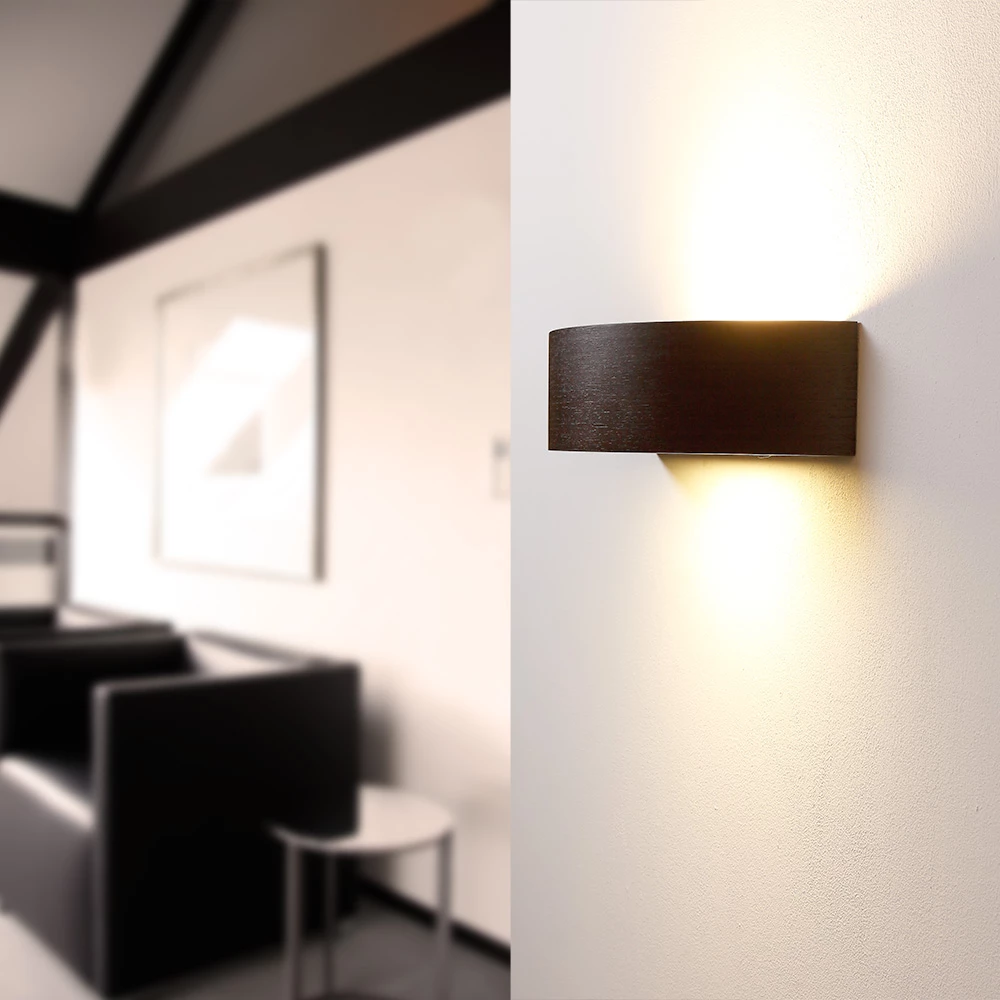 Cleoni Wandleuchte Nola K1 in Wenge 3 Cleoni Wandleuchte Nola K1 in Wenge – Bild 3