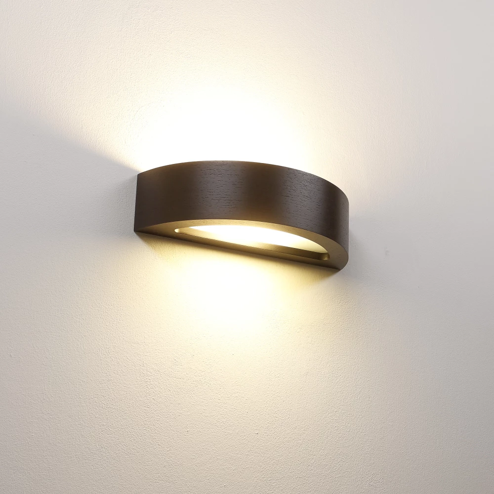 Cleoni Wandleuchte Nola K1 in Wenge 1 Cleoni Wandleuchte Nola K1 in Wenge