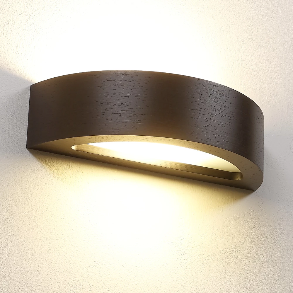 Cleoni Wandleuchte Nola K1 in Wenge 5 Cleoni Wandleuchte Nola K1 in Wenge – Bild 5