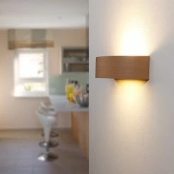 Cleoni Wandleuchte, in Buche, Lichtaustritt nach oben und unten -Wandleuchten Verkaufsladen wandleuchtebuchelichtaustritt nach oben und 1276772 cleoni 3500k1e202