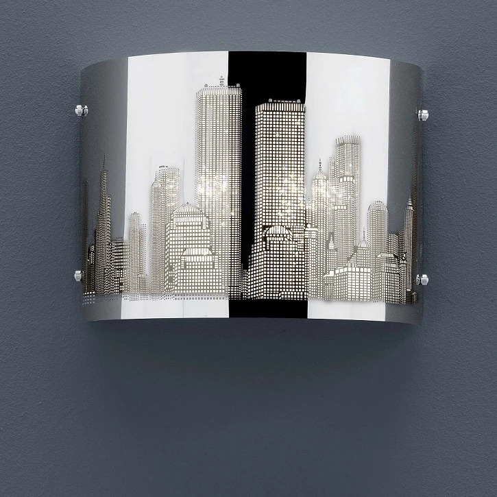 LHG Lights Wandleuchte Capital Edelstahl-Laser-Cut 1 LHG Lights Wandleuchte Capital Edelstahl-Laser-Cut