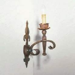 Robers Leuchten Wandleuchte 1 flammig aus Schmiedeeisen - hochwertige Schmiedekunst made in Germany