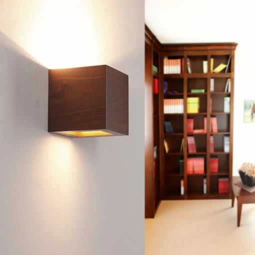 Cleoni Wandleuchte, Furnierholz, Meranti, quadratisch, Up&Down -Wandleuchten Verkaufsladen wandleuchtefurnierholzmerantiquadratischupdown 1276132 cleoni 8816a1203