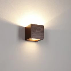 Cleoni Wandleuchte, Furnierholz, Meranti, quadratisch, Up&Down -Wandleuchten Verkaufsladen wandleuchtefurnierholzmerantiquadratischupdown 1276133 cleoni 8816a1203