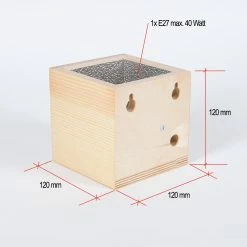 Cleoni Wandleuchte, Furnierholz, Meranti, quadratisch, Up&Down -Wandleuchten Verkaufsladen wandleuchtefurnierholzmerantiquadratischupdown Caspe12Masse cleoni 8816a1203