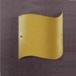 Linea Light Wandleuchte, geschwungenes Glas, Amber