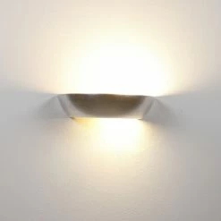 Cleoni Wandleuchte, Gips, Oberfläche in Kupfer oder Silber -Wandleuchten Verkaufsladen wandleuchtegipsoberflche schlagmetall silber 1282154 cleoni 1045944