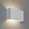 Illumina Astro Lighting Wandleuchte, Gips, Up&Down, 32,5x18cm, E27 Fassung LED einsetzbar