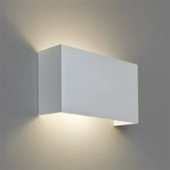 Illumina Astro Lighting Wandleuchte, Gips, Up&Down, 32,5x18cm, E27 Fassung LED einsetzbar