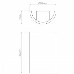 Illumina Astro Lighting Wandleuchte, Gips, weiß, abgerundet, 22 cm hoch, Up & Down 5 Illumina Astro Lighting Wandleuchte, Gips, weiß, abgerundet, 22 cm hoch, Up & Down -Wandleuchten Verkaufsladen wandleuchtegipswei abgerundethoch down 1350003technical 26248 illuminaastrolighting 1350003