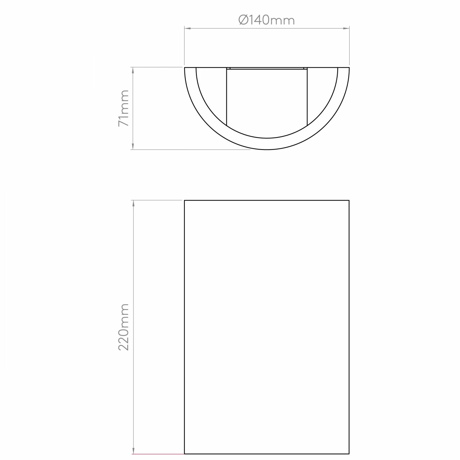 Illumina Astro Lighting Wandleuchte, Gips, weiß, abgerundet, 22 cm hoch, Up & Down 3 Illumina Astro Lighting Wandleuchte, Gips, weiß, abgerundet, 22 cm hoch, Up & Down – Bild 3