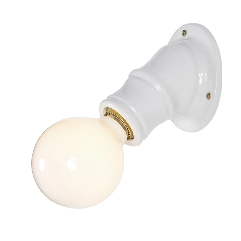 LHG Lights Wandleuchte, glänzende Keramik, Fassung E27 für LED Leuchtmittel 1 LHG Lights Wandleuchte, glänzende Keramik, Fassung E27 für LED Leuchtmittel