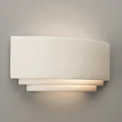 Illumina Astro Lighting Wandleuchte, Keramik, Up&Down Lichtaustritt, 31,5cm breit, LED möglich