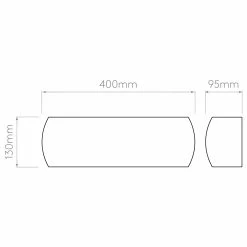 Illumina Astro Lighting Wandleuchte, Keramik, weiß, abgerundet, 40 cm breit, Up & Down -Wandleuchten Verkaufsladen wandleuchtekeramikwei abgerundetbreit down 1299002technical 36616 illuminaastrolighting 1299002