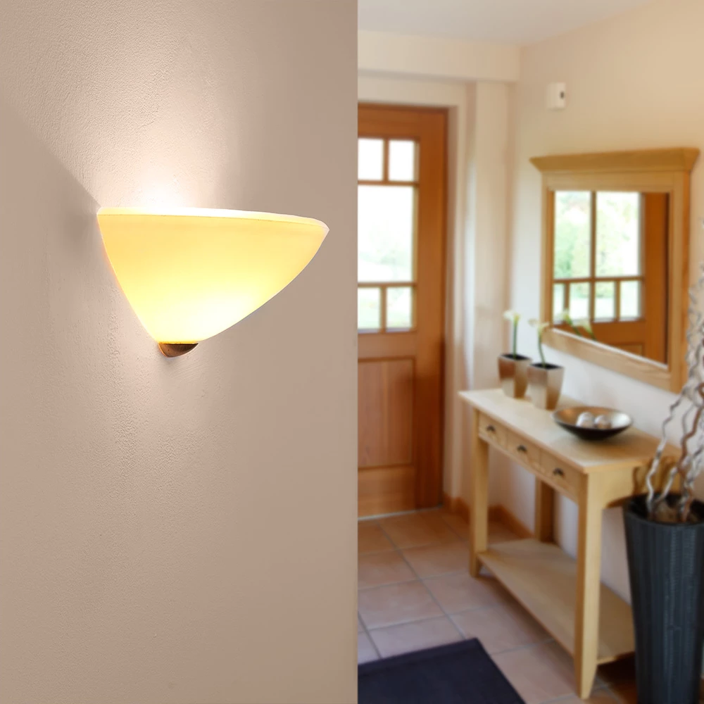 LAM Wandleuchte, klassisch, Glas, Metall, Gold 24 K antik o. Brüniert 4 LAM Wandleuchte, klassisch, Glas, Metall, Gold 24 K antik o. Brüniert – Bild 4