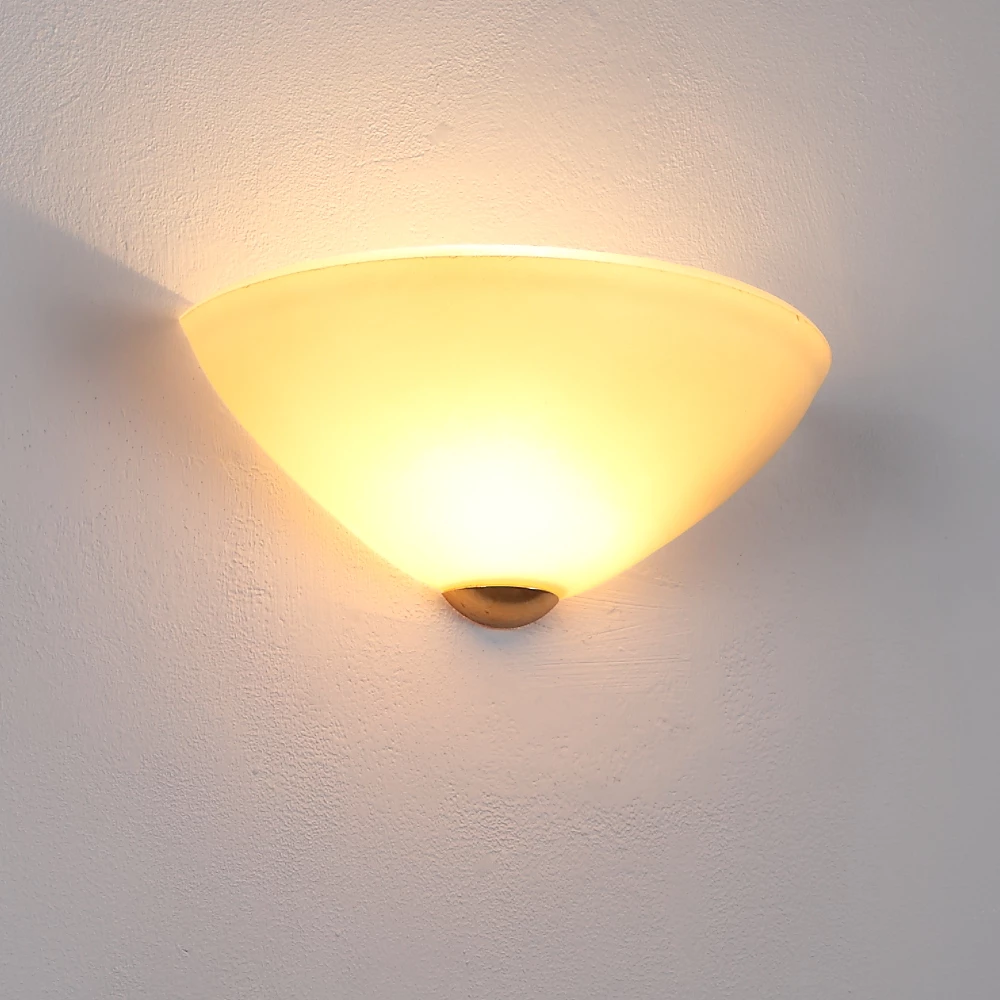 LAM Wandleuchte, klassisch, Glas, Metall, Gold 24 K antik o. Brüniert 7 LAM Wandleuchte, klassisch, Glas, Metall, Gold 24 K antik o. Brüniert – Bild 7