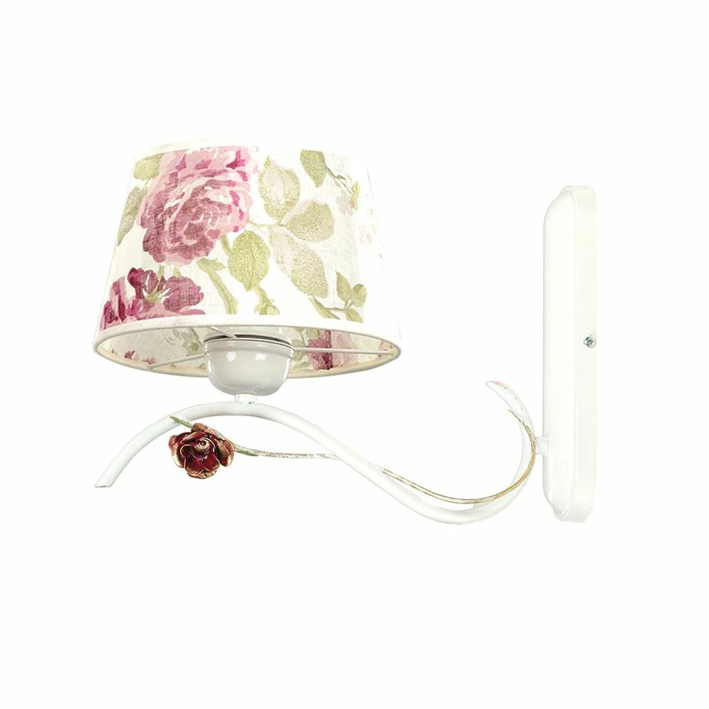 LHG Lights Wandleuchte, klassisch, weiß, inkl. 1x LED E27 4,5 W, Blumen, dimmbar 1 LHG Lights Wandleuchte, klassisch, weiß, inkl. 1x LED E27 4,5 W, Blumen, dimmbar