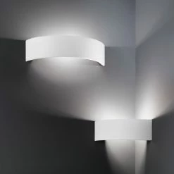 Kolarz Wandleuchte, Kreamik, Weiß, Eckmontage