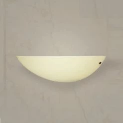 LAM Wandleuchte, Landhaus-Stil, cremefarbenes Glas, 34 o. 38 o. 48cm lang