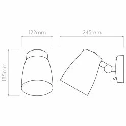 Illumina Astro Lighting Wandleuchte, Leselampe, weiß, mit Schalter, verstellbar, LED geeignet 5 Illumina Astro Lighting Wandleuchte, Leselampe, weiß, mit Schalter, verstellbar, LED geeignet -Wandleuchten Verkaufsladen wandleuchteleselampewei mit schalterverstellbarled geeignet 1224012technical 36742 illuminaastrolighting 1224012