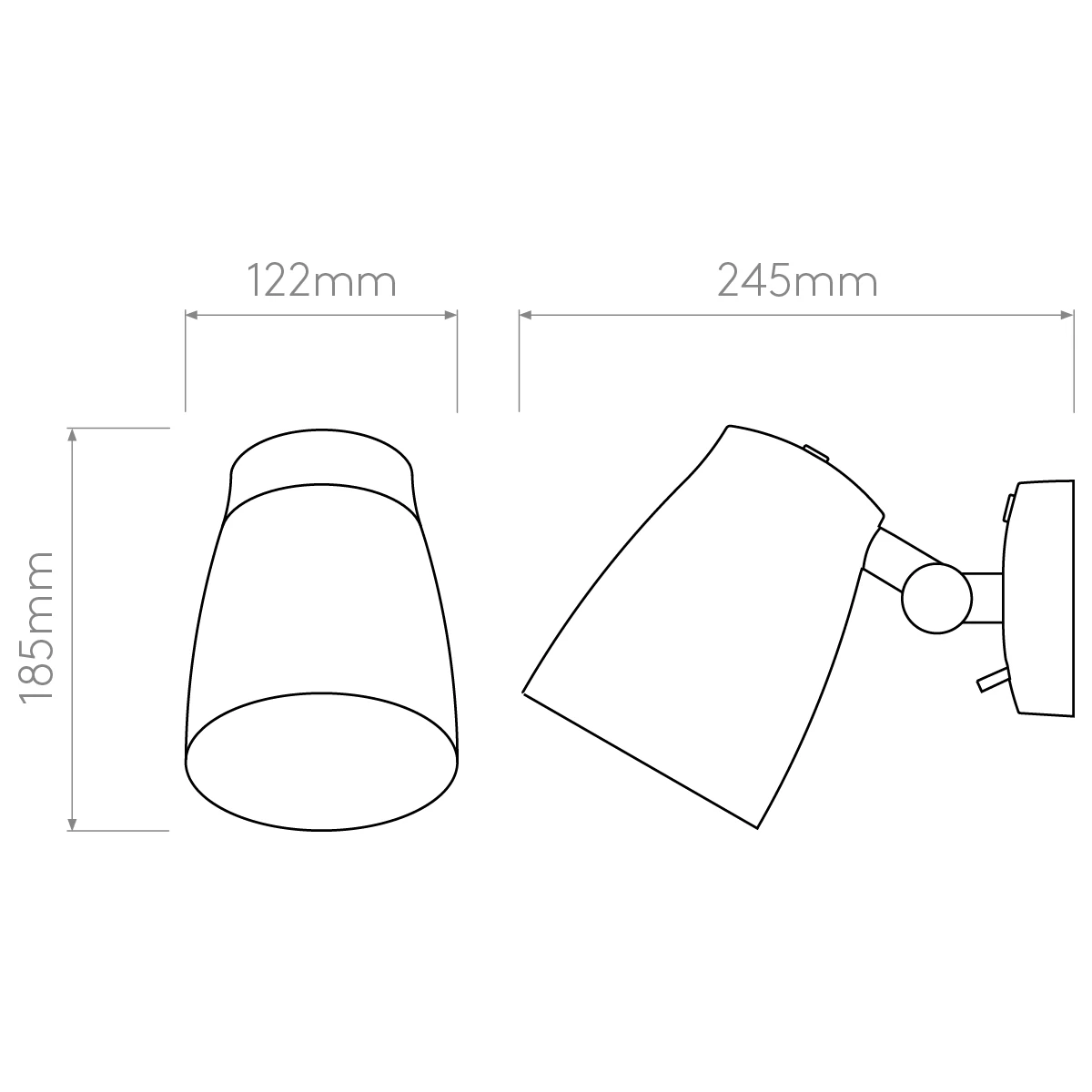 Illumina Astro Lighting Wandleuchte, Leselampe, weiß, mit Schalter, verstellbar, LED geeignet 3 Illumina Astro Lighting Wandleuchte, Leselampe, weiß, mit Schalter, verstellbar, LED geeignet – Bild 3