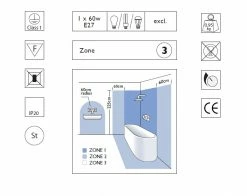 Illumina Astro Lighting Wandleuchte, Nickel-matt, Stoffschirm, modern, 3 Schirmfarben -Wandleuchten Verkaufsladen wandleuchtenickelmattstoffschirmmodernschirmfarben 917352 illuminaastrolighting
