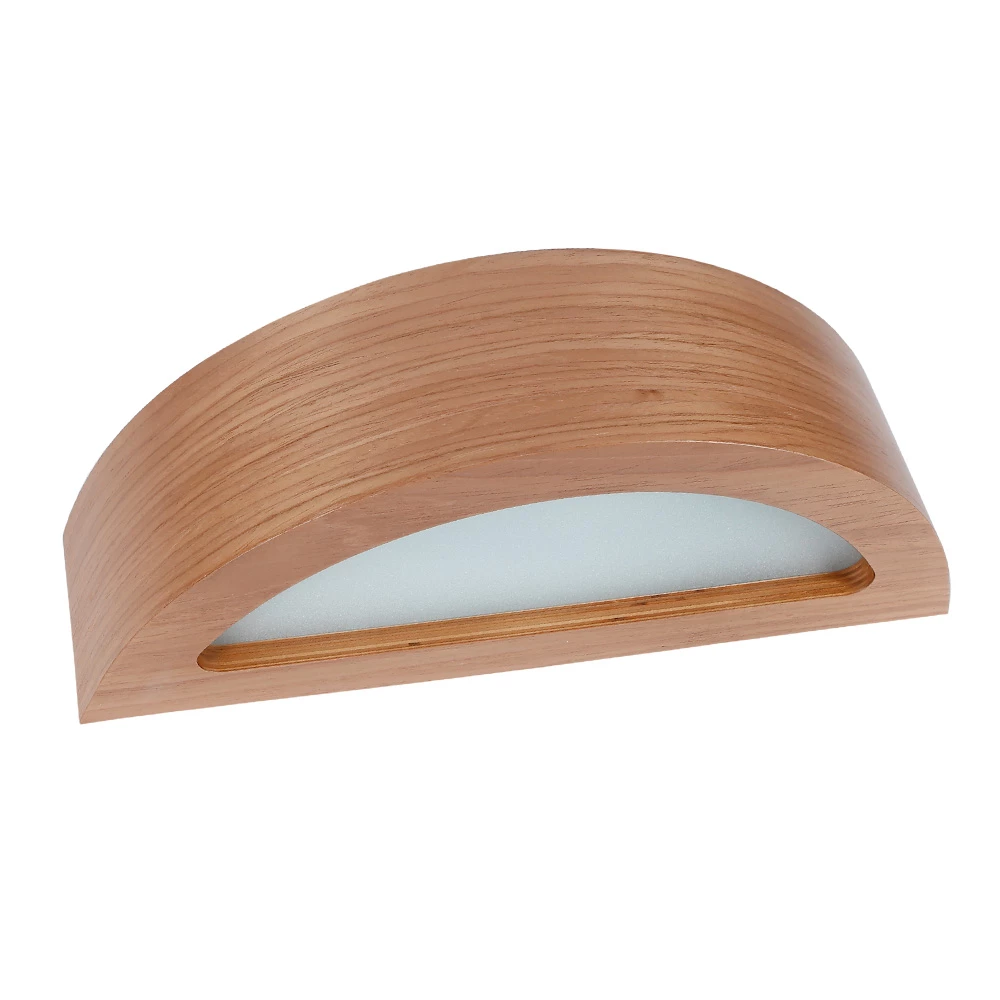 Cleoni Wandleuchte, Nussbaum hell, Furnierholz, Up&Down 2 Cleoni Wandleuchte, Nussbaum hell, Furnierholz, Up&Down – Bild 2