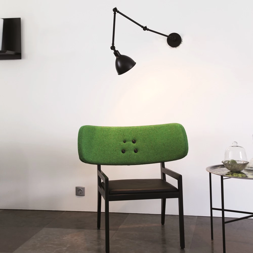 By Rydens Wandleuchte, Retro, schwenkbar, Steckerzuleitung, Schwarz o. Weiß 2 By Rydens Wandleuchte, Retro, schwenkbar, Steckerzuleitung, Schwarz o. Weiß – Bild 2