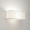 Illumina Astro Lighting Wandleuchte, Schirm weiß, rechteckig, schlicht, Fassung LED geeignet