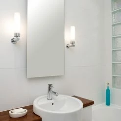 Illumina Astro Lighting Wandleuchte, Spiegelleuchte modern, Opalglas, E14 Fassung LED geeignet -Wandleuchten Verkaufsladen wandleuchtespiegelleuchte modernopalglase14 fassung led 573222 illuminaastrolighting a0274